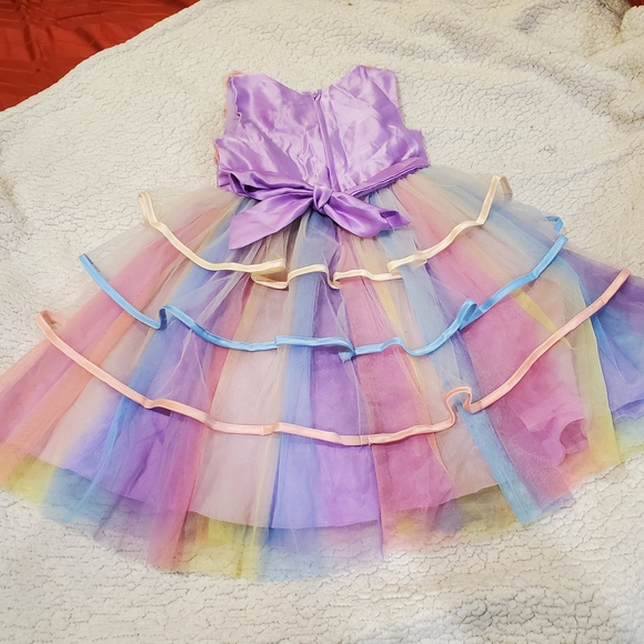 Rainbow Flower Princess Fairy Dress - Picture 6 of 7